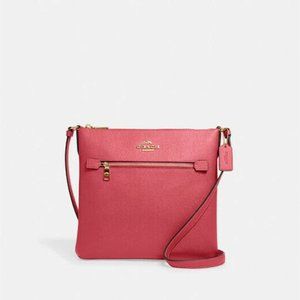 Coach Handbag Rowan File Bag Gold/Strawberry Haze Brand New W/Tags